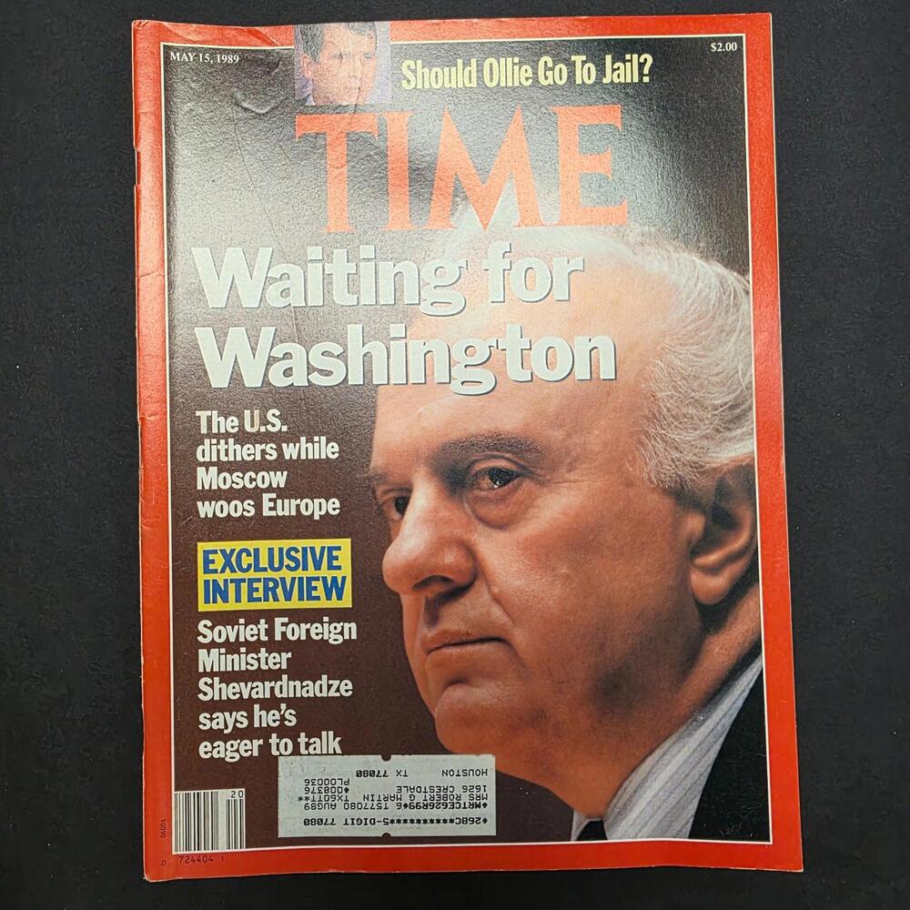 TIME Magazine May 15, 1989 Waiting for Washington Shevardnadze Cover